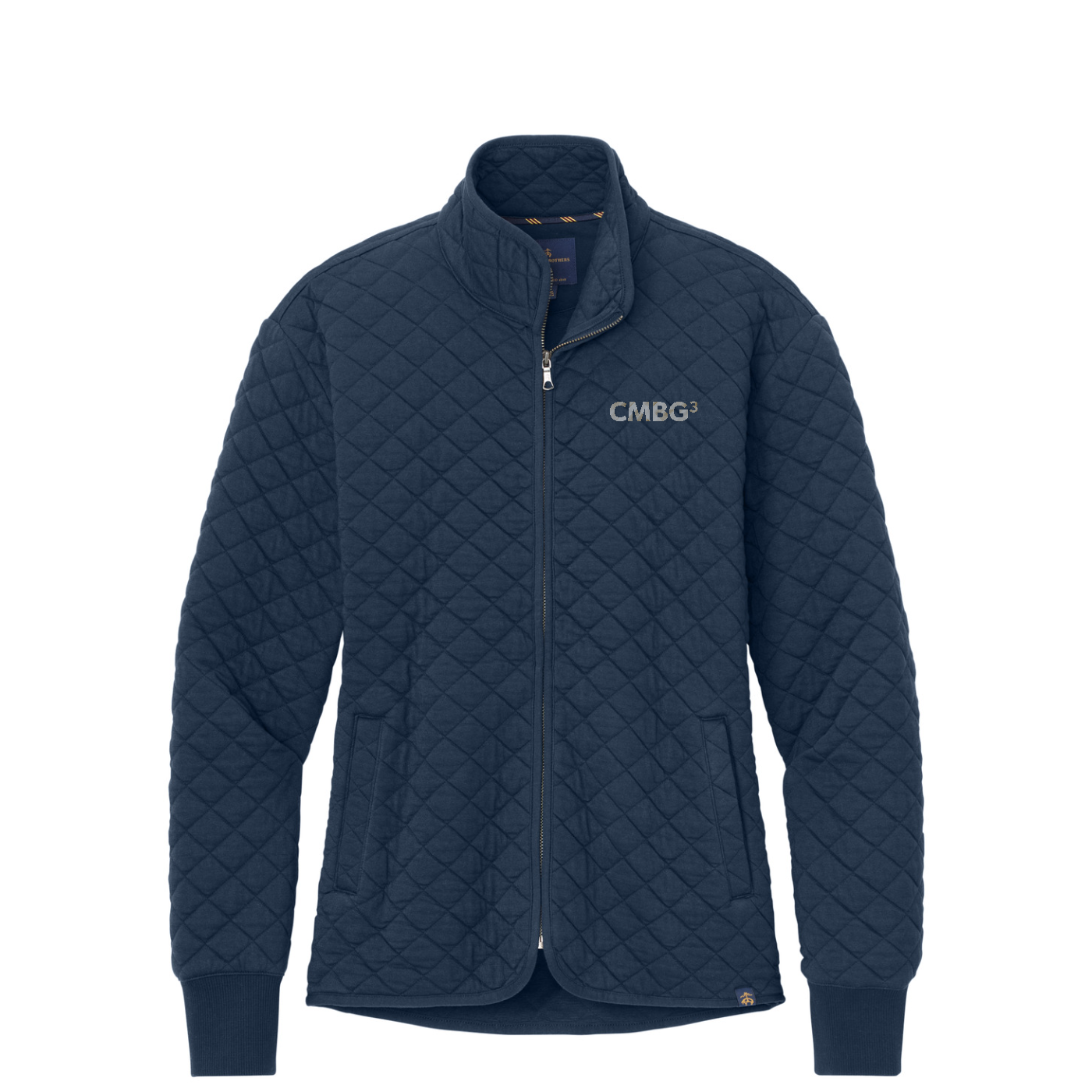 Brooks Brothers Women's Diamond Quilt Full-Zip — Navy Blazer