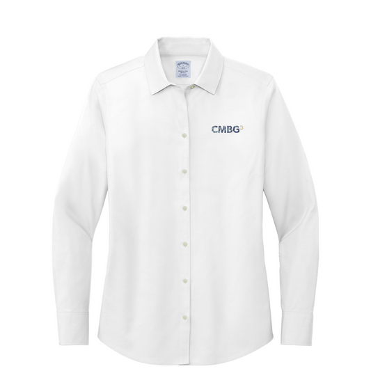 Brooks Brothers Women's Wrinkle-Free Stretch Pinpoint Shirt — White