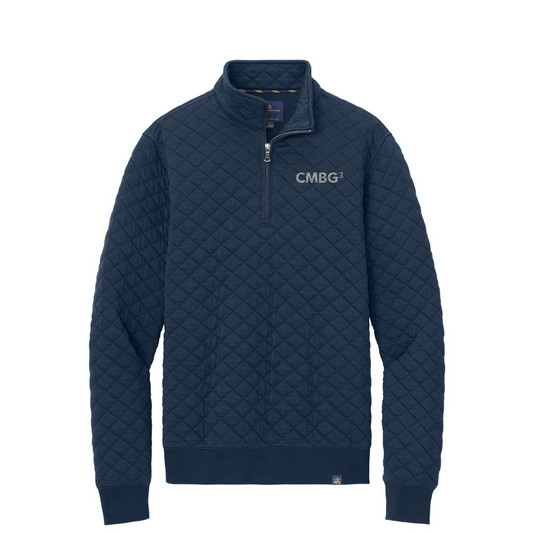 Brooks Brothers Diamond Quilt 1/4-Zip — Navy Blazer
